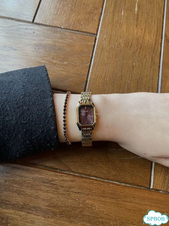 Часы Burker Isabell petite gold burgundy фото 5