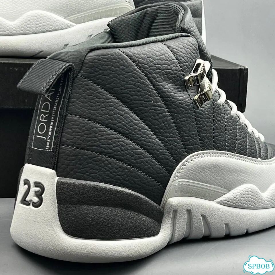 Nike Jordan 12 Grey White фото 1