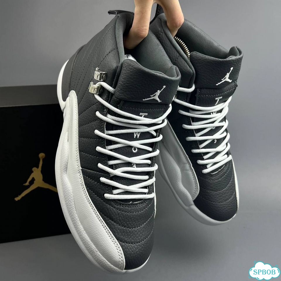 Nike Jordan 12 Grey White фото 3