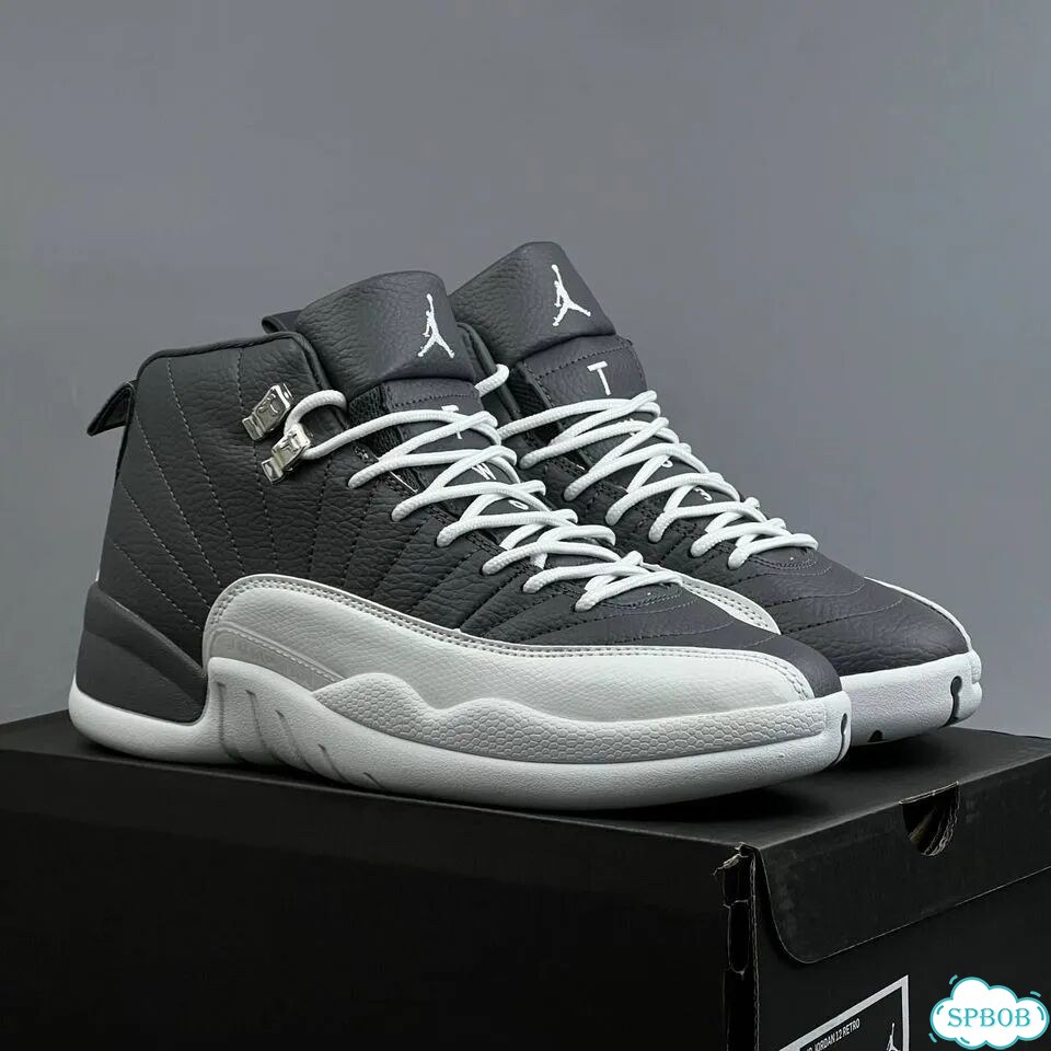 Nike Jordan 12 Grey White фото 7