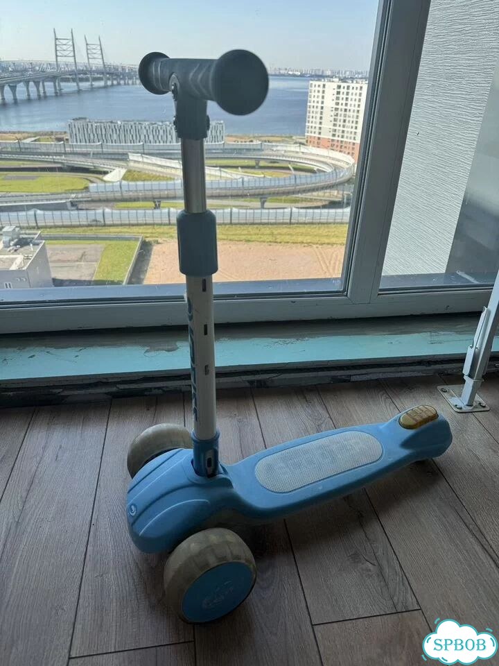 Самокат детский трехколесный бу scooter фото 2