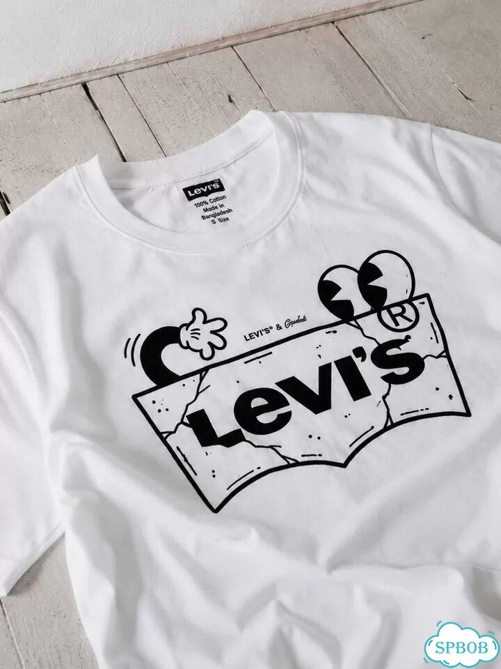 Футболка Levis белая фото 2