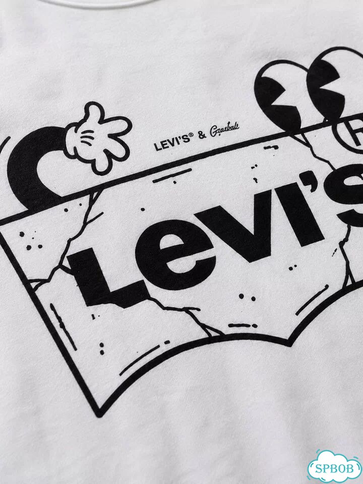Футболка Levis белая фото 3