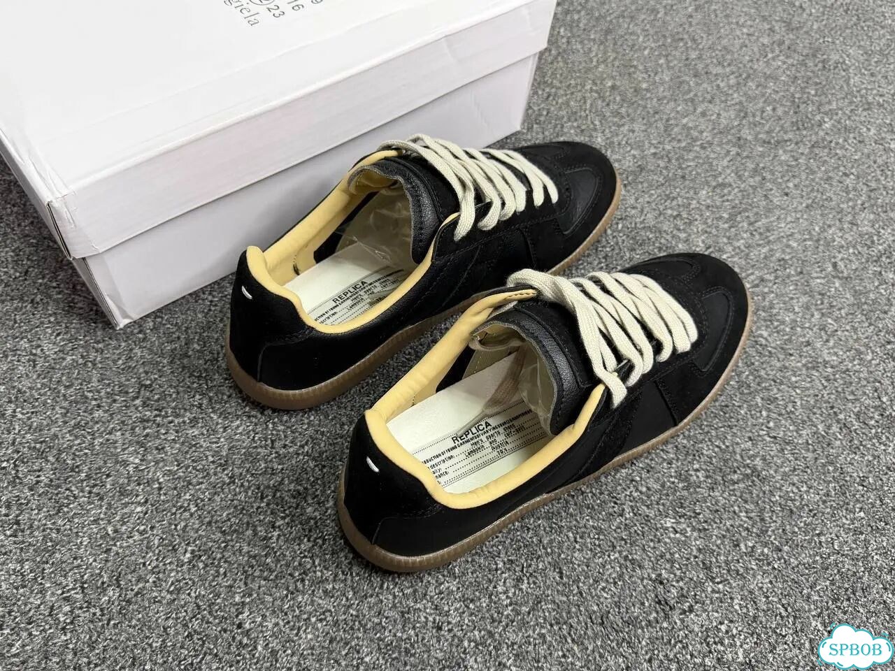 Кроссовки Maison Margiela replica черные фото 5