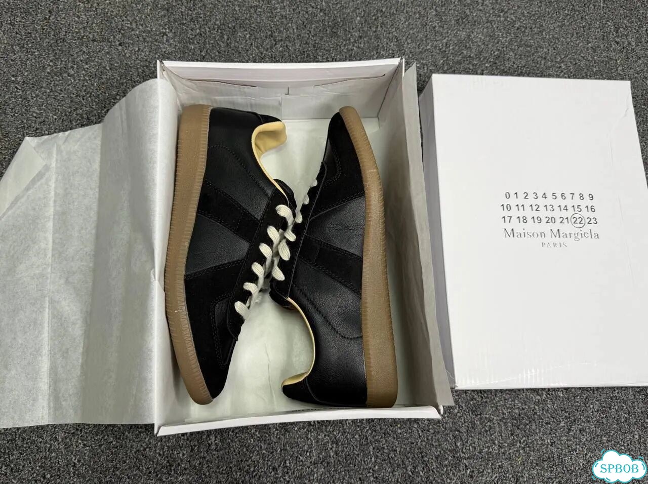 Кроссовки Maison Margiela replica черные фото 7