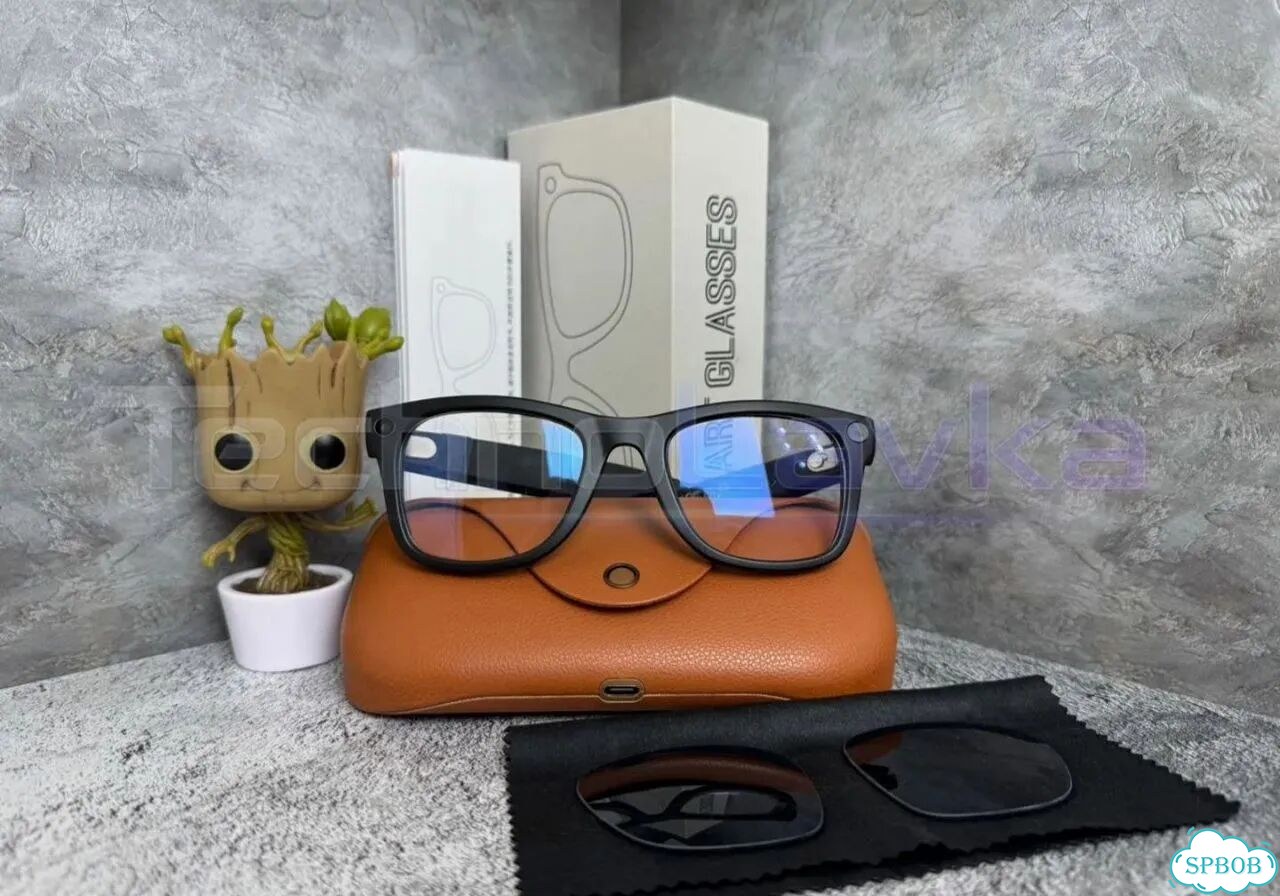 Очки ray ban с камерой gen2 + черные линзы фото 1