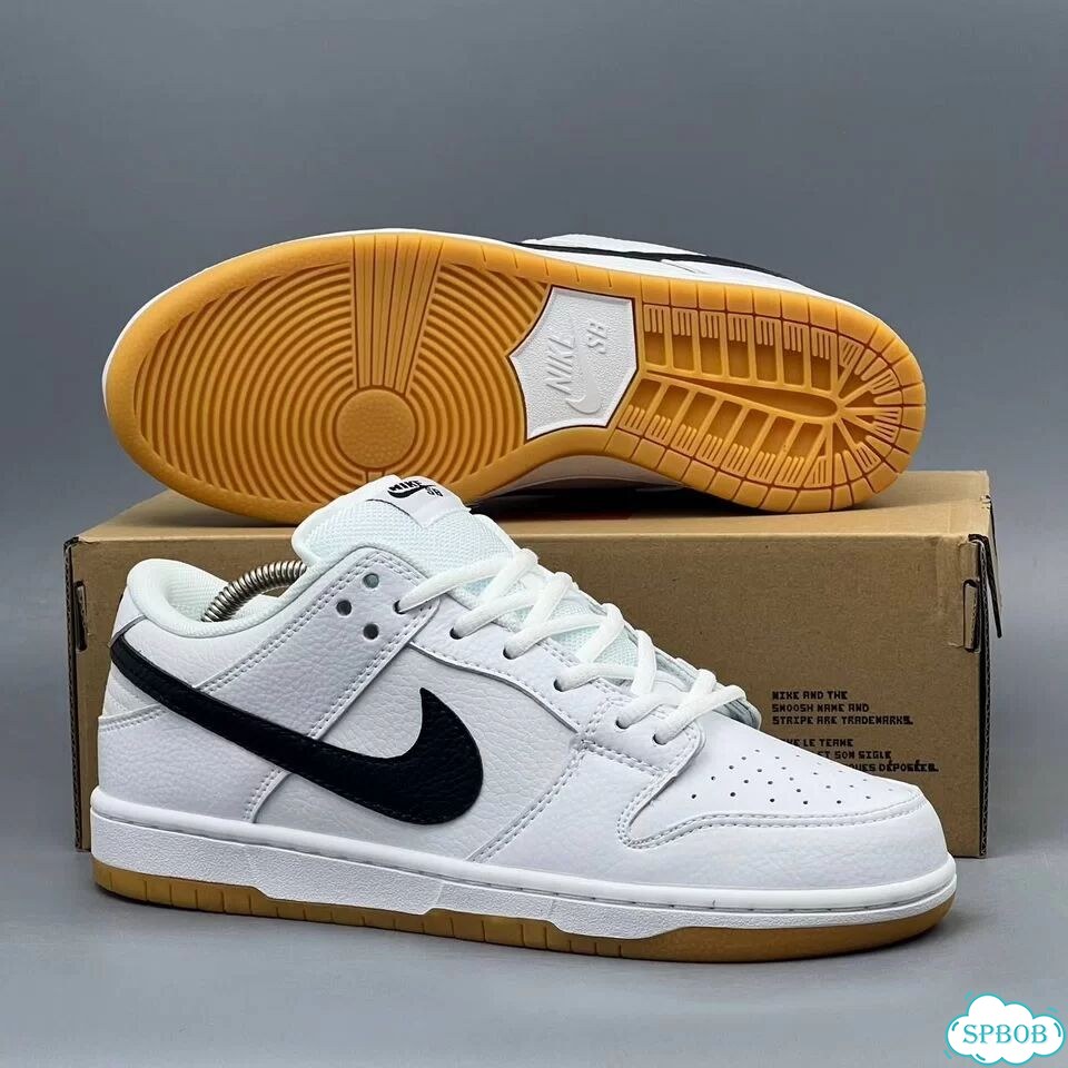 Nike Dunk SB Low Pro QS Black White фото 2