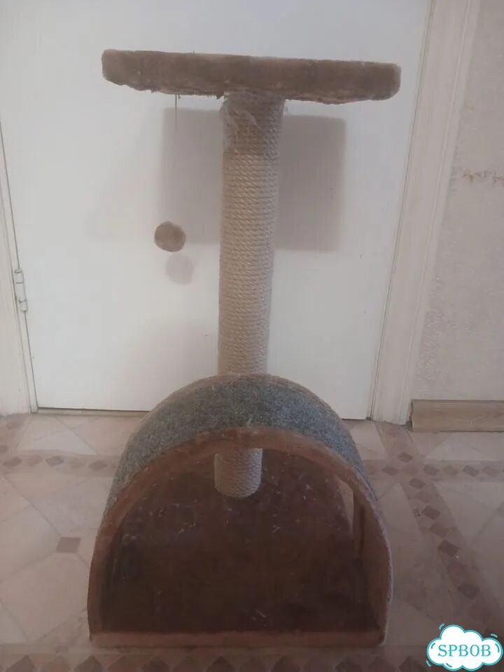 Когтеточка для кошек столбик фото 1