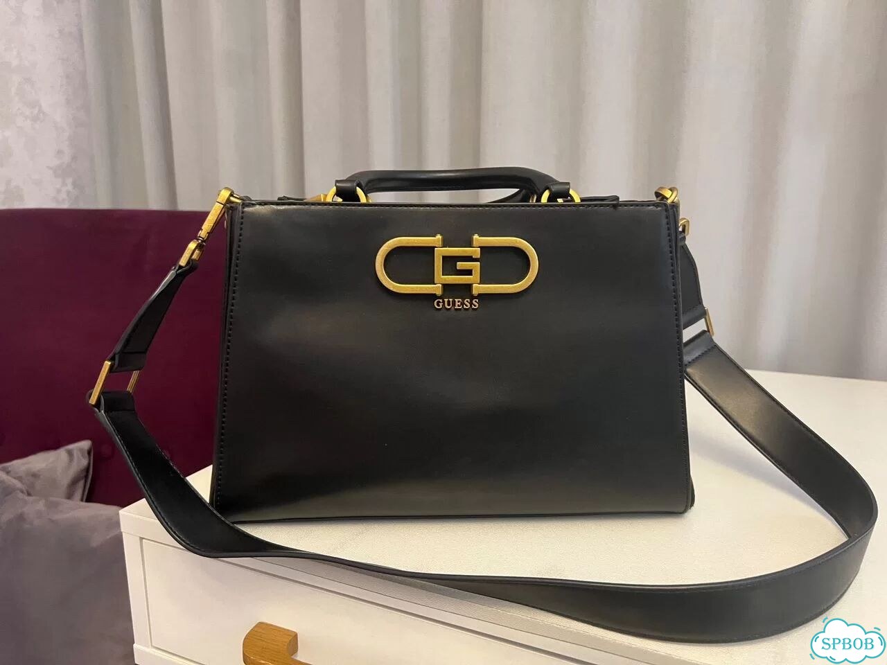 Сумка женская guess черная фото 1