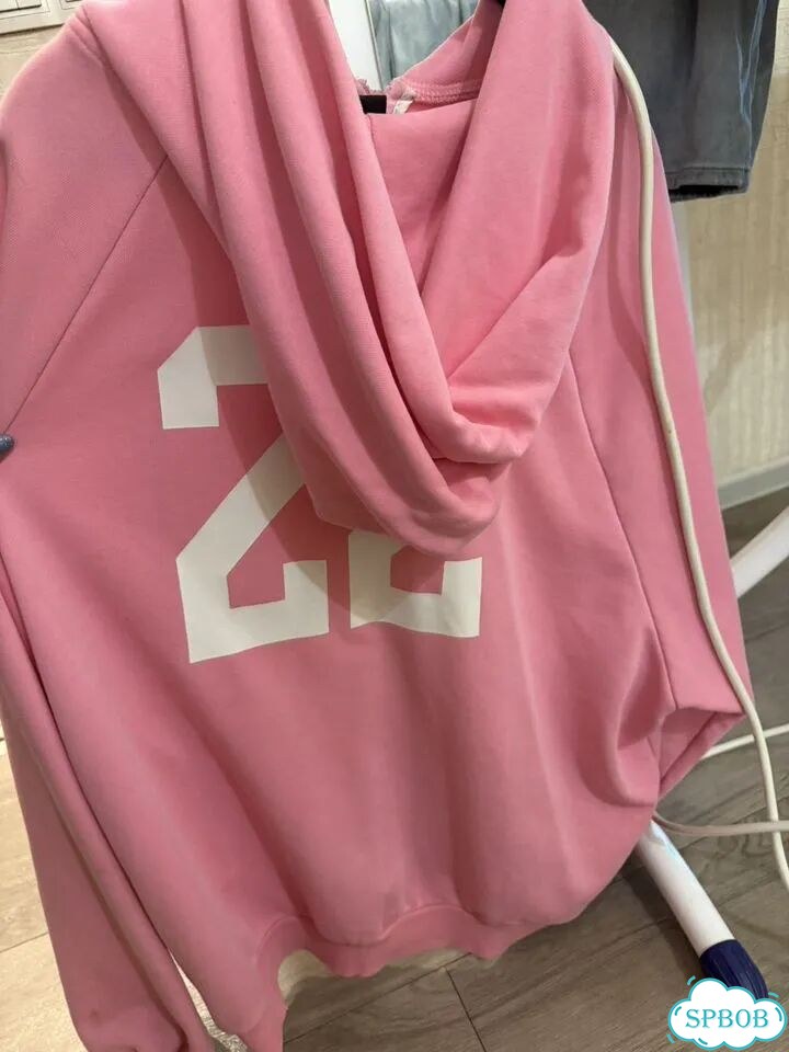 Balenciaga polo zip hoodie зип худи розовая фото 2