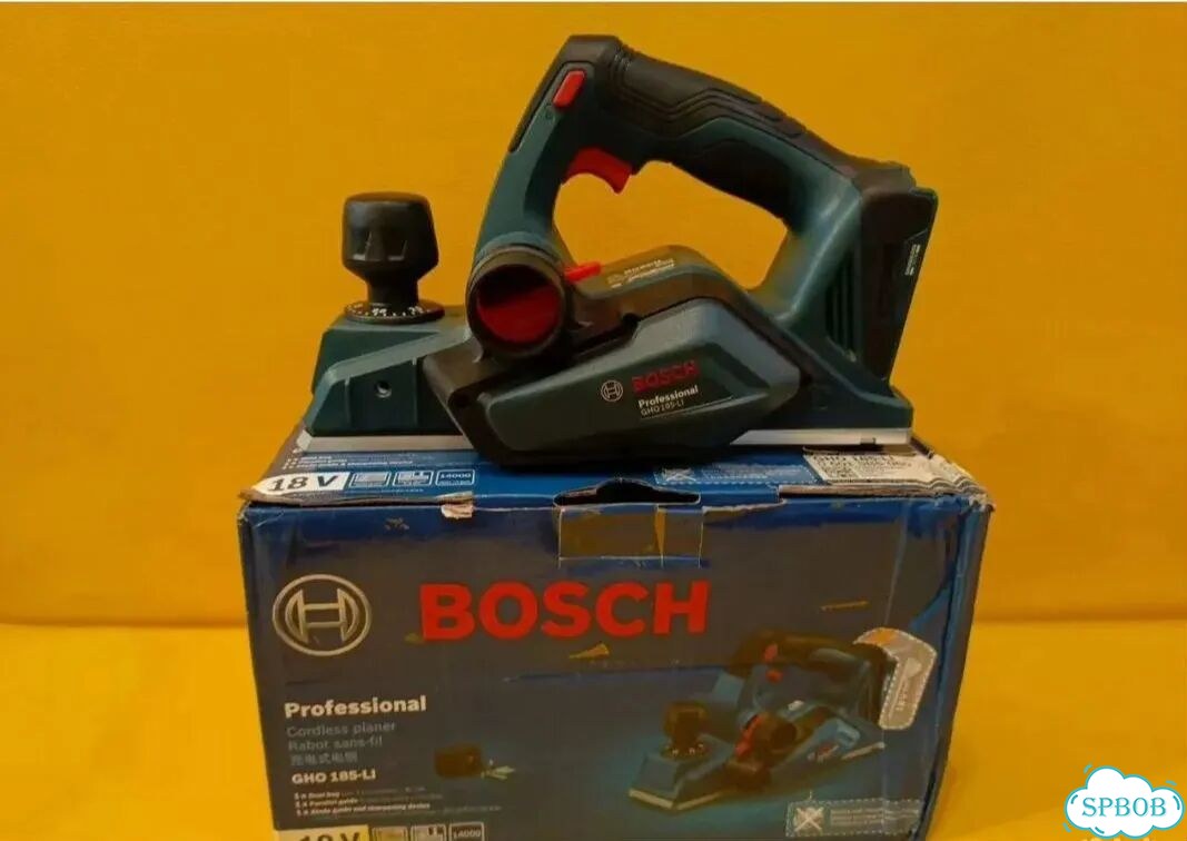 Аккумуляторный рубанок Bosch GHO 185-LI фото 1