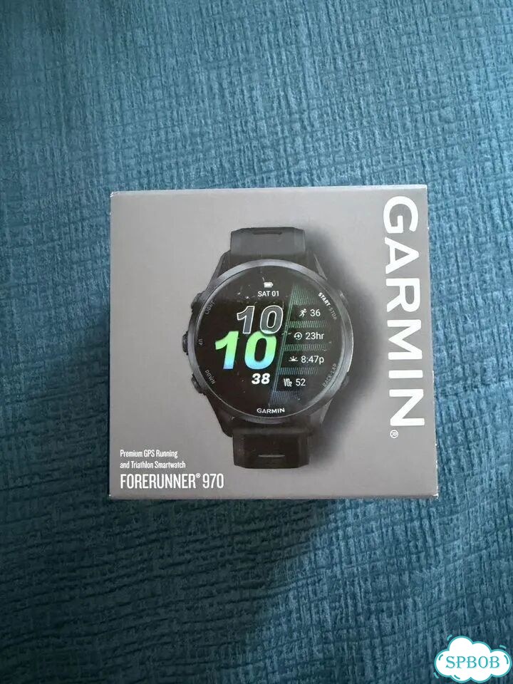 Garmin Forerunner 970 черные, титановый безель фото 1
