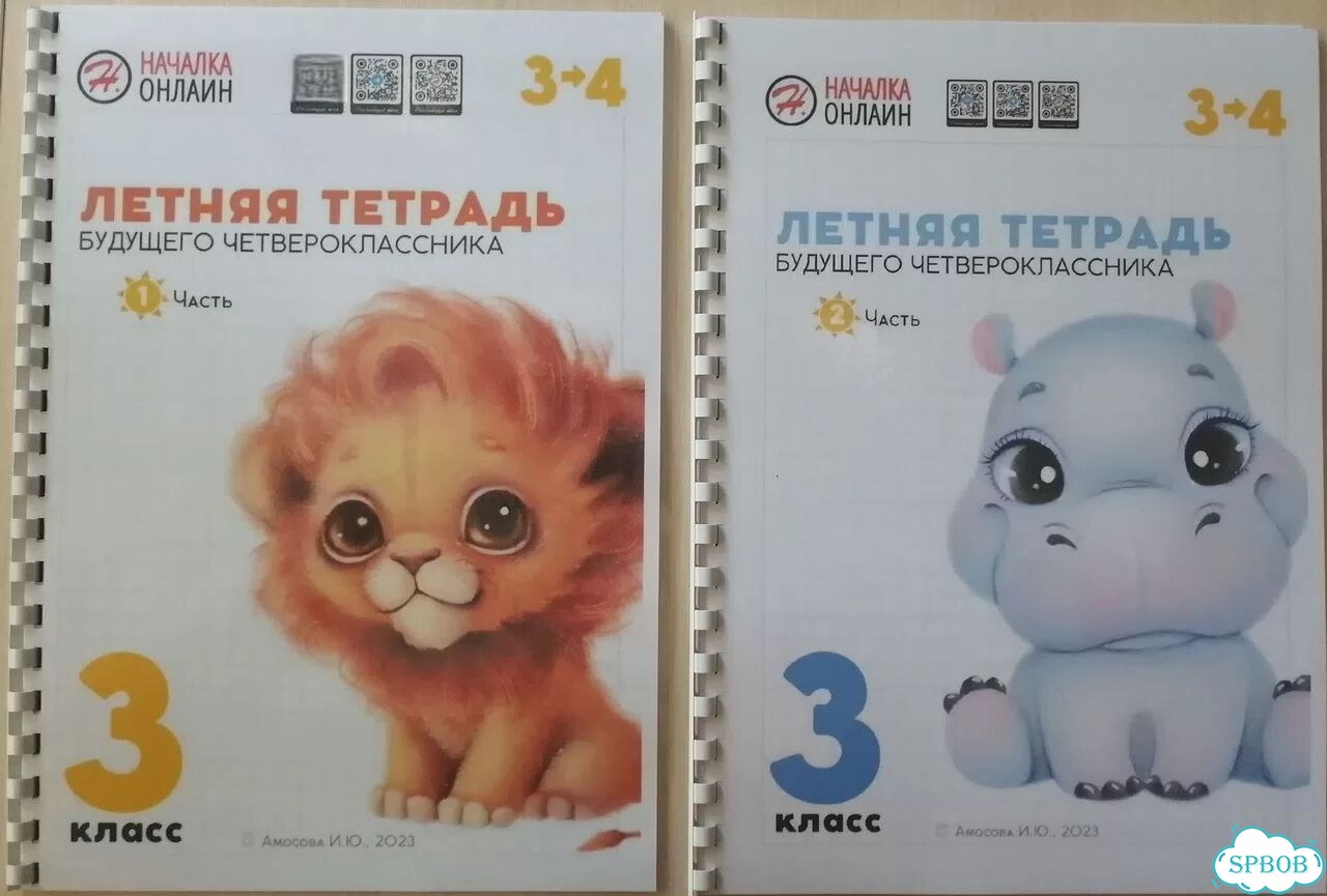 Летняя тетрадь будущего четвероклассника,две части фото 1