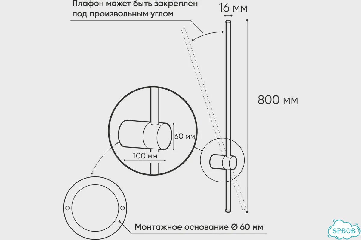 Настенный светильник светодиодный Denkirs DK5012 фото 3