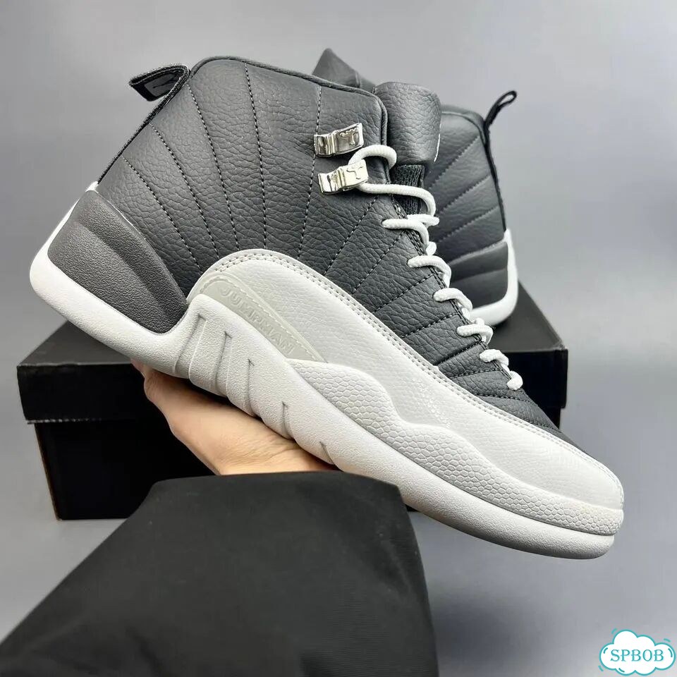 Nike Jordan 12 Grey White фото 1