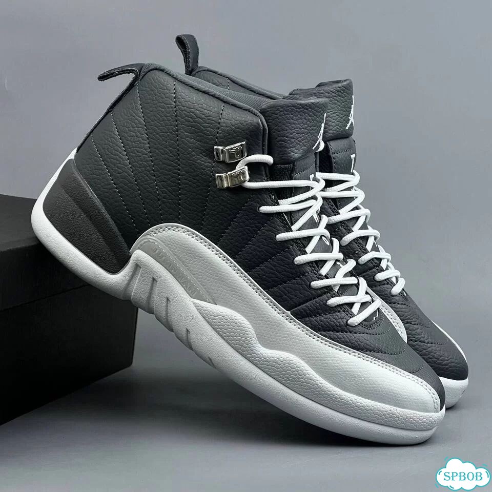 Nike Jordan 12 Grey White фото 2