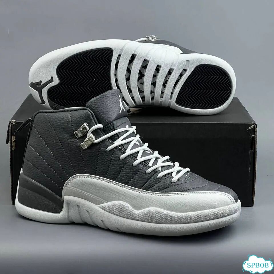 Nike Jordan 12 Grey White фото 3