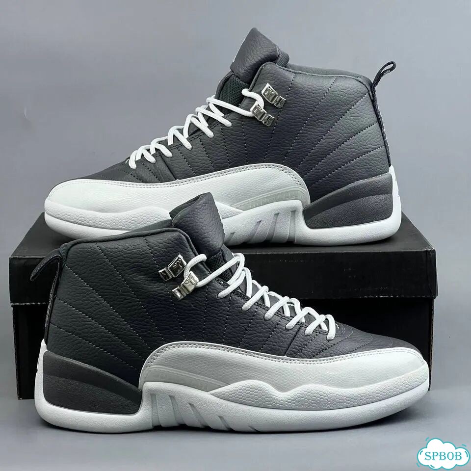 Nike Jordan 12 Grey White фото 6