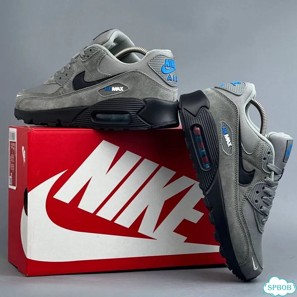 Nike Air Max 90 Grey Black фото 7