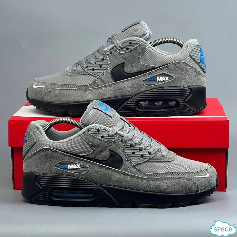 Nike Air Max 90 Grey Black фото 8
