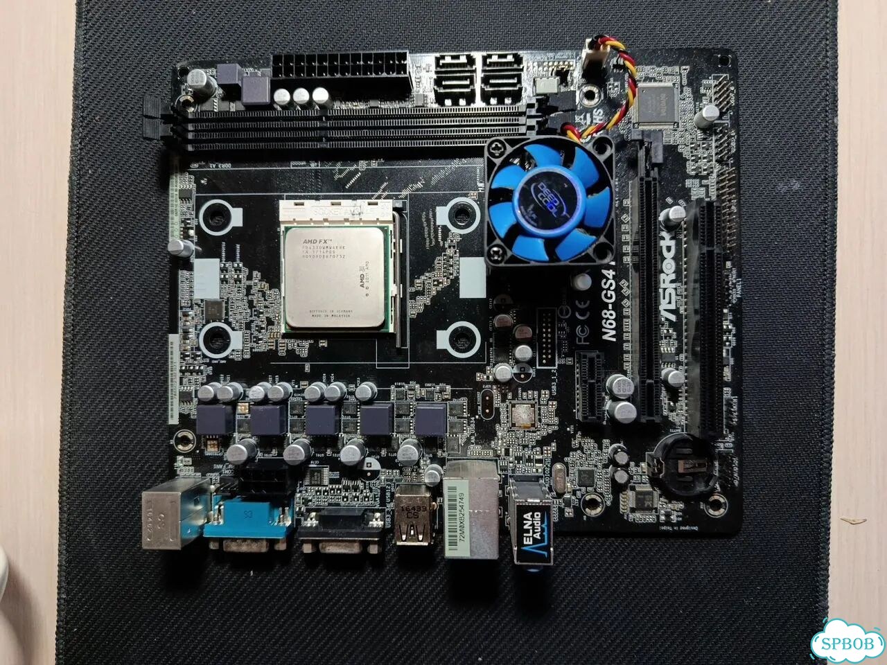 Плата asrock AM3 (N68-GS4 FX R2.0 2X DDR3 ) фото 1