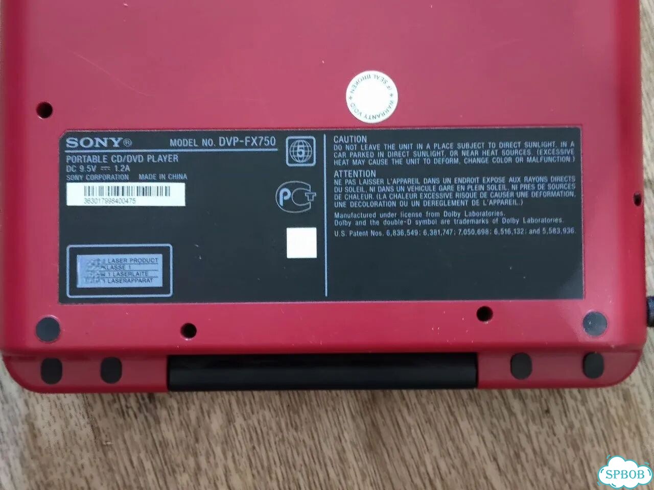 Портативный dvd проигрыватель sony фото 4