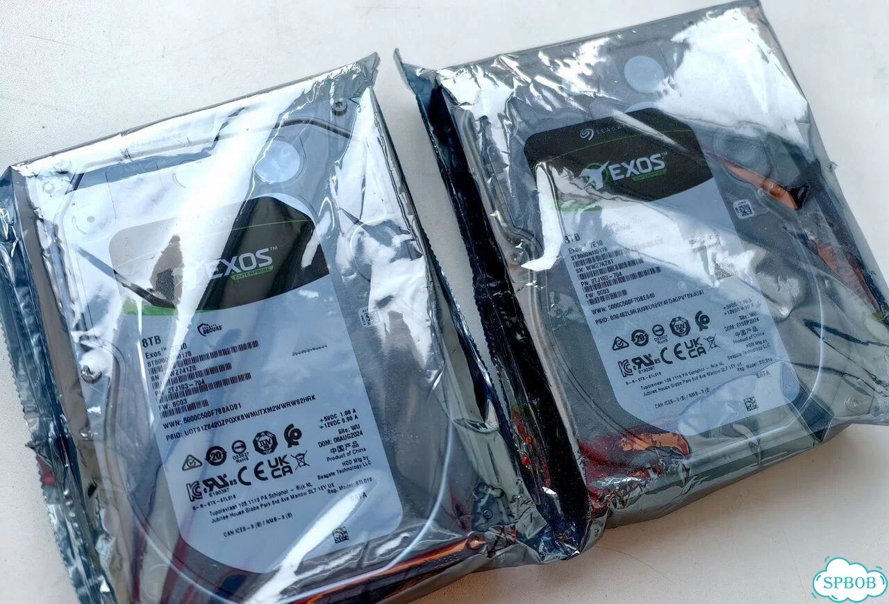 HDD Seagate 8TB Exos 7E10 новый гарантия фото 2