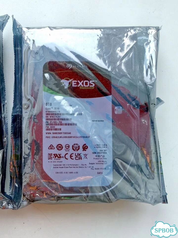 HDD Seagate 8TB Exos 7E10 новый гарантия фото 4
