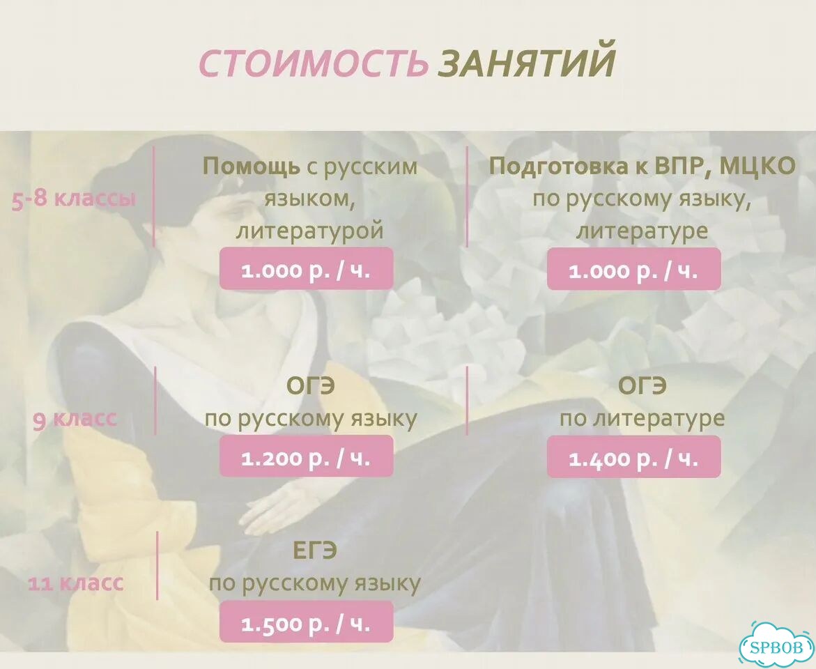 Репетитор по русскому языку и литературе фото 2