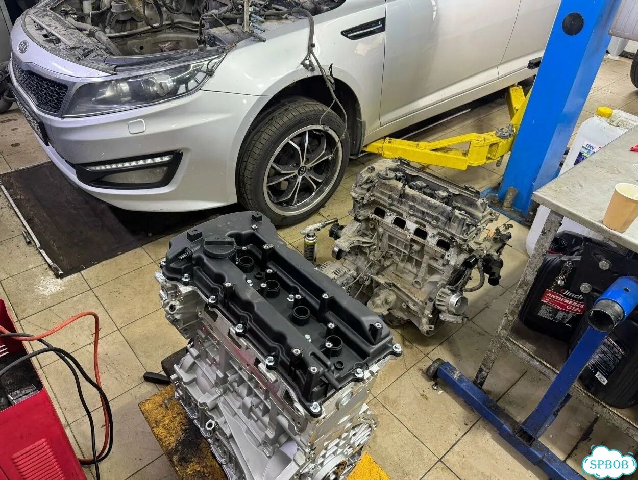 Двс G4KE 2.4 л для Kia Sorento Optima Hyundai Sant фото 4