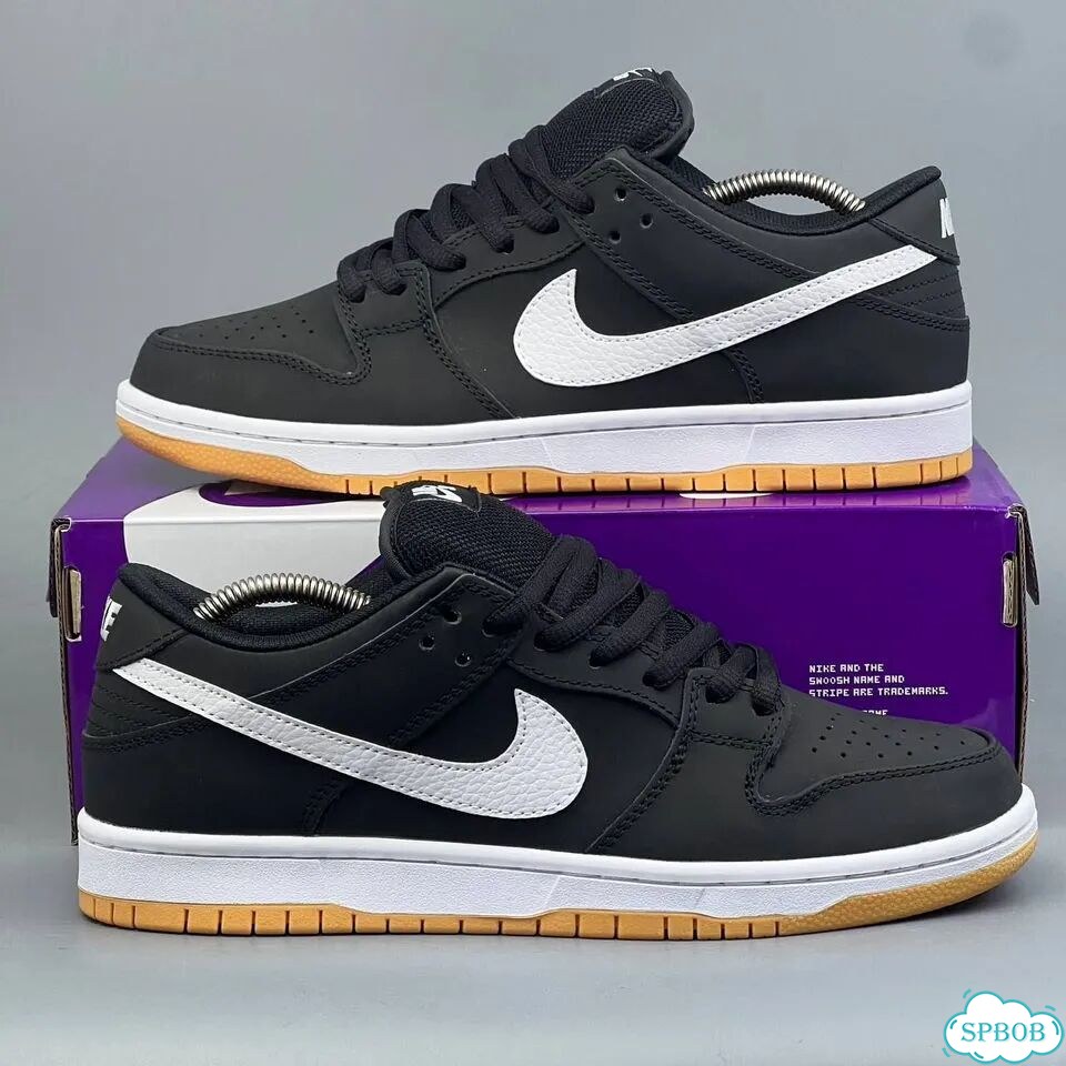 Nike Dunk SB Black White Gum фото 6