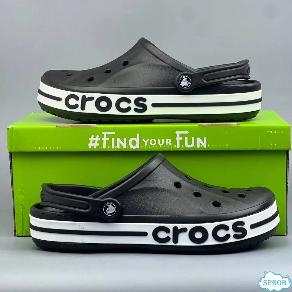 Crocs Bayaband Clog Black White фото 2