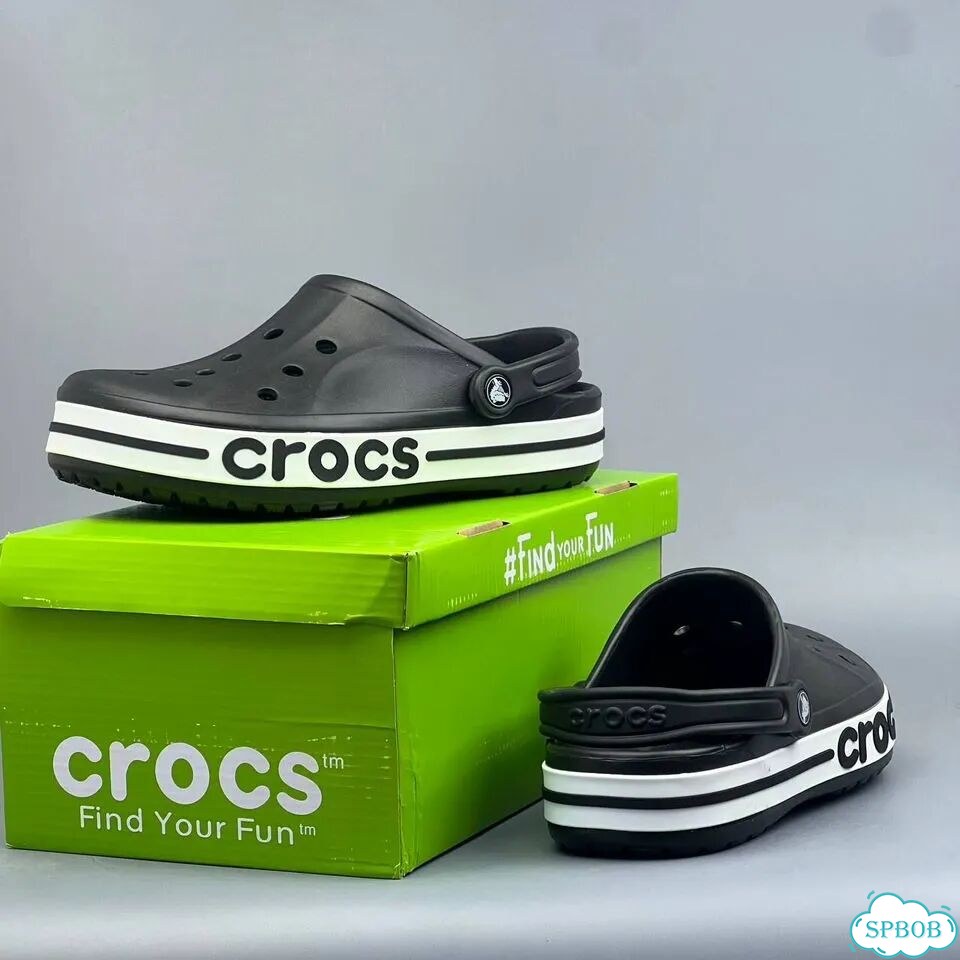 Crocs Bayaband Clog Black White фото 3