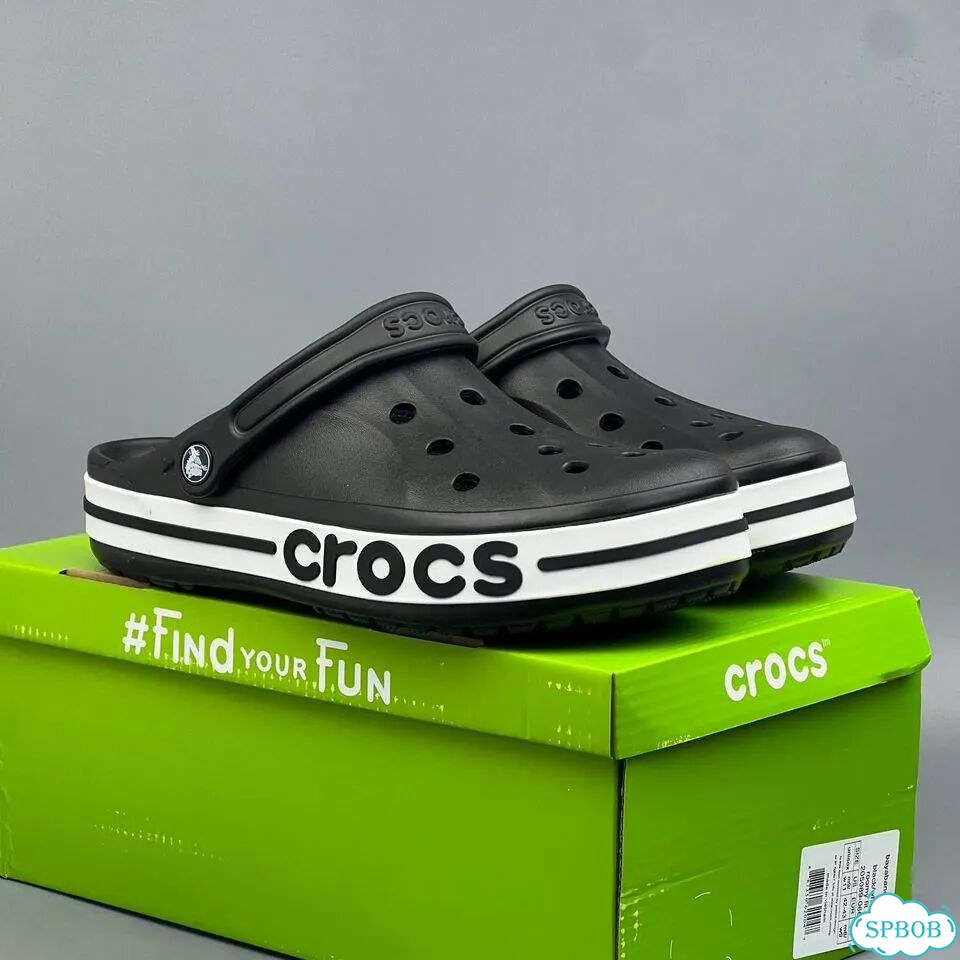 Crocs Bayaband Clog Black White фото 4