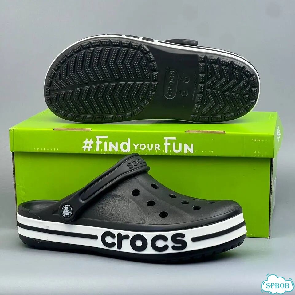 Crocs Bayaband Clog Black White фото 7