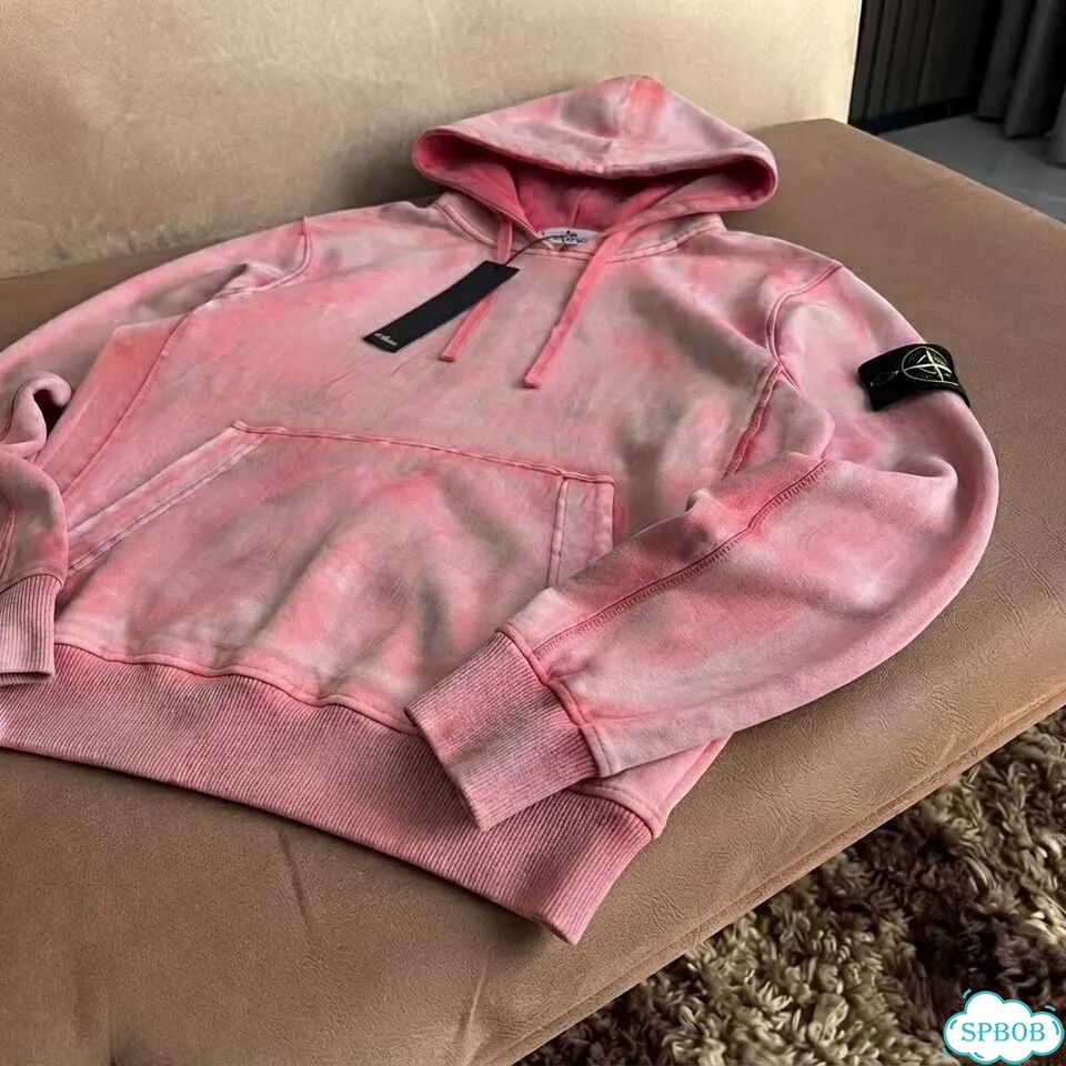 Худи Stone island hand corrosion розовый фото 5