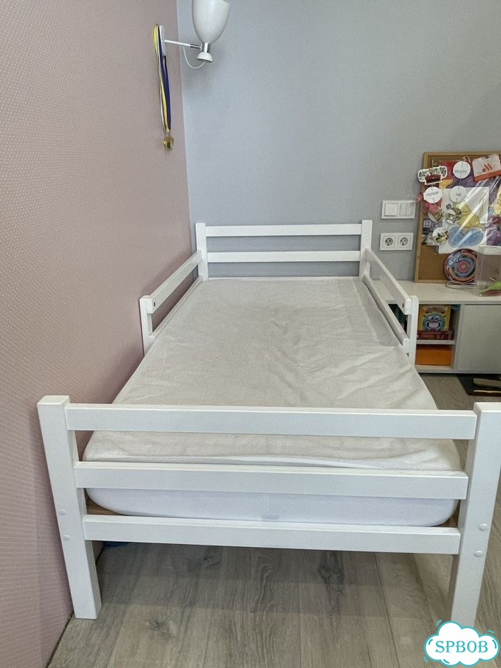 Кровать детская 160х80 + матрас + тумбочка фото 2