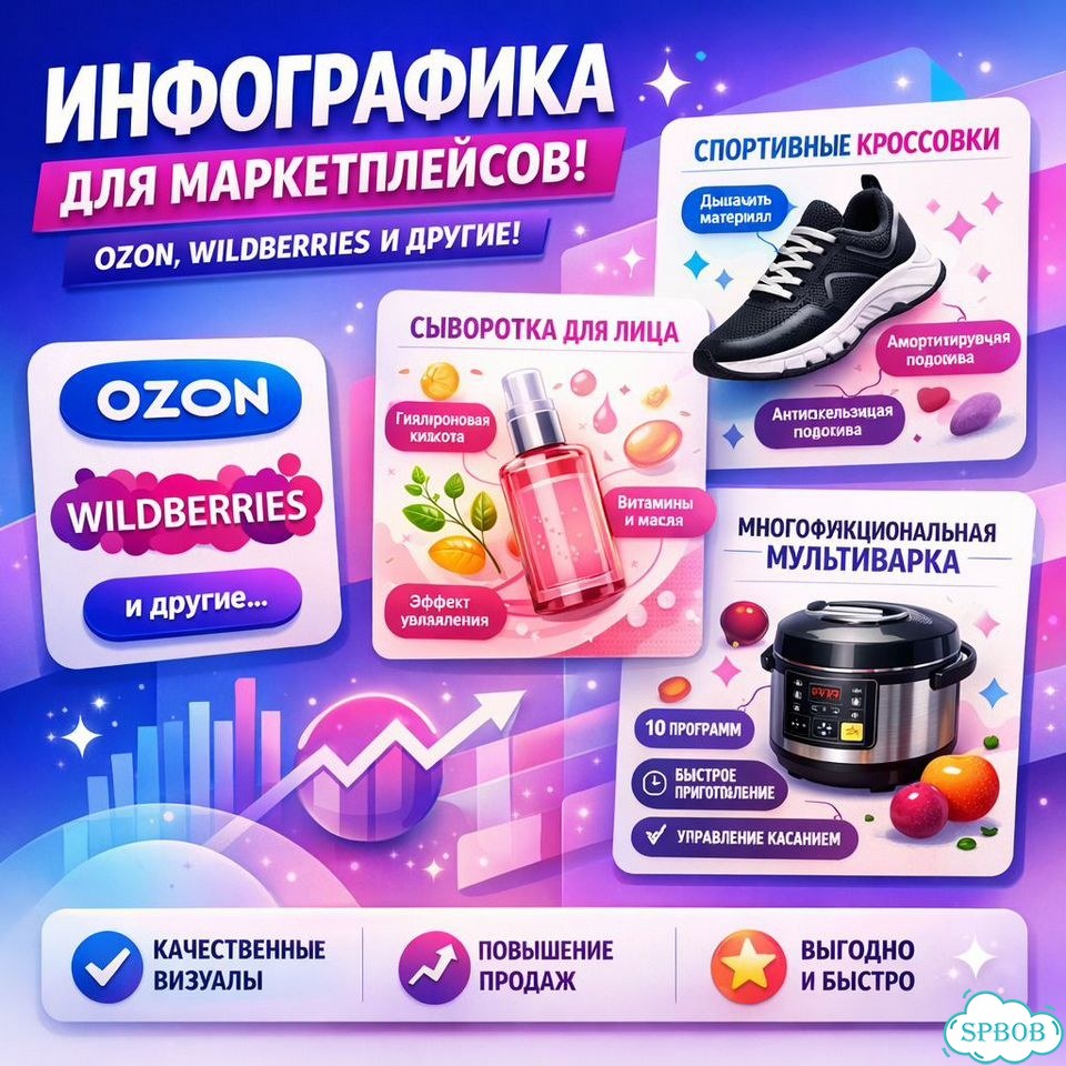 Инфографика для маркетплейсов фото 1