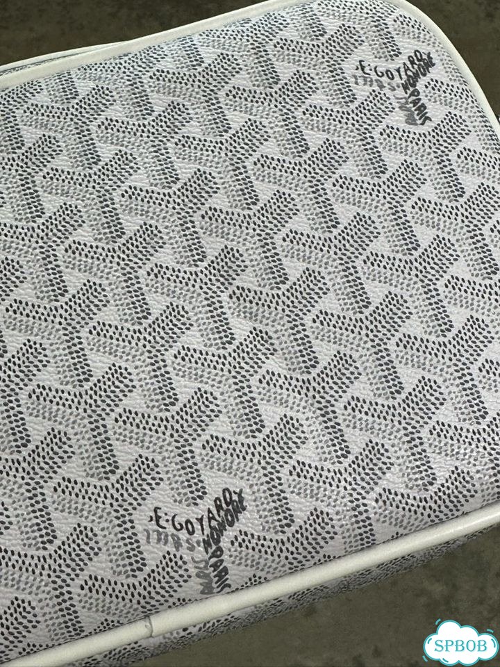 Сумка мини goyard мужская белая фото 3