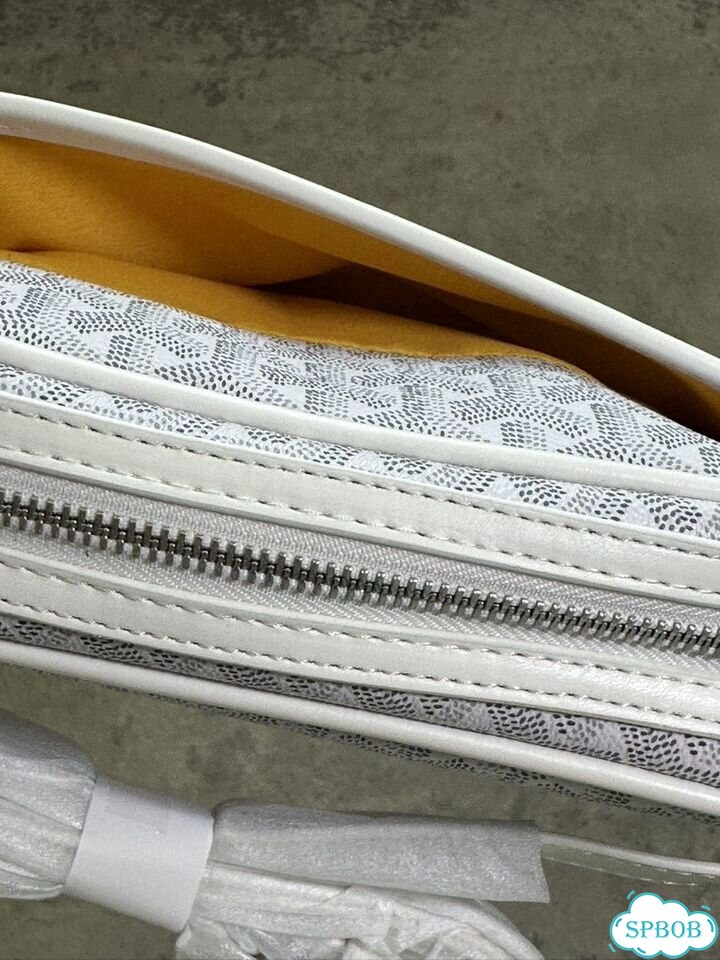 Сумка мини goyard мужская белая фото 4