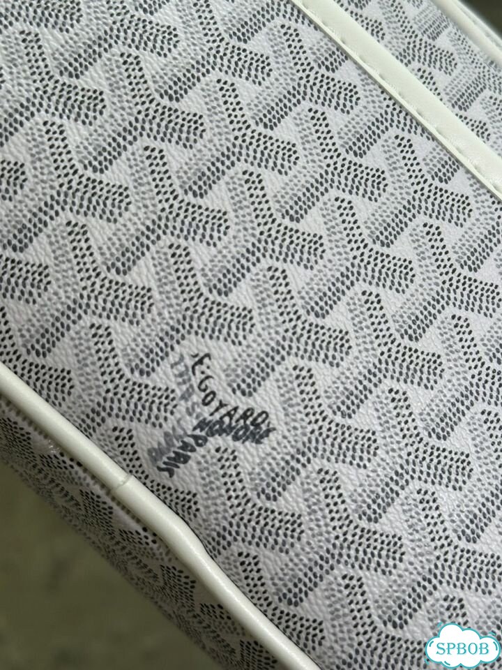 Сумка мини goyard мужская белая фото 6