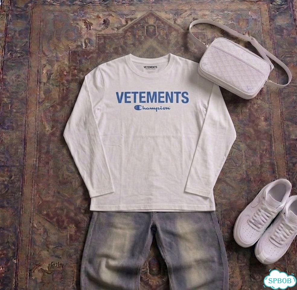 Лонгслив Vetements x Champion хит сезона фото 1