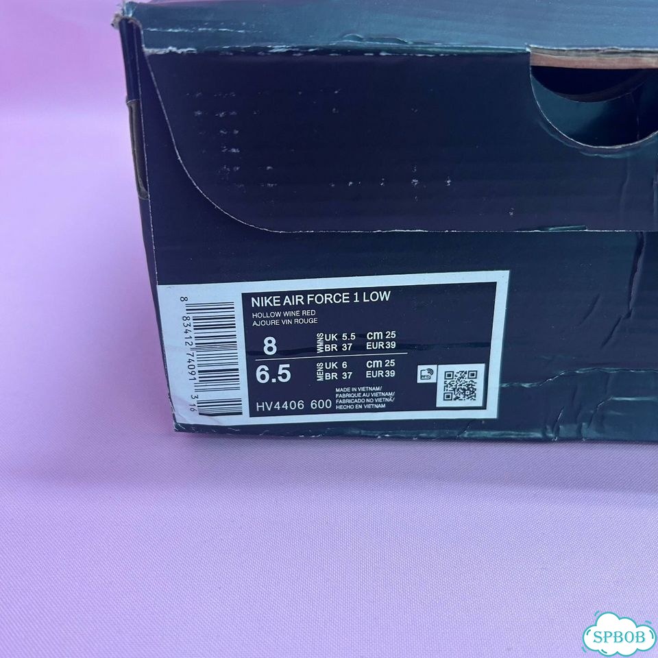 Nike Air Force 1 Low Hollow Wine Red Оригинал фото 11