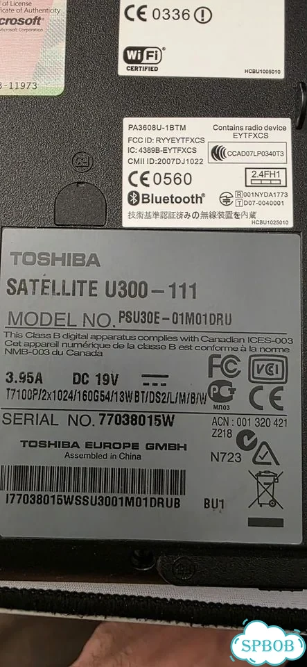 Toshiba satellite u300-111 фото 5