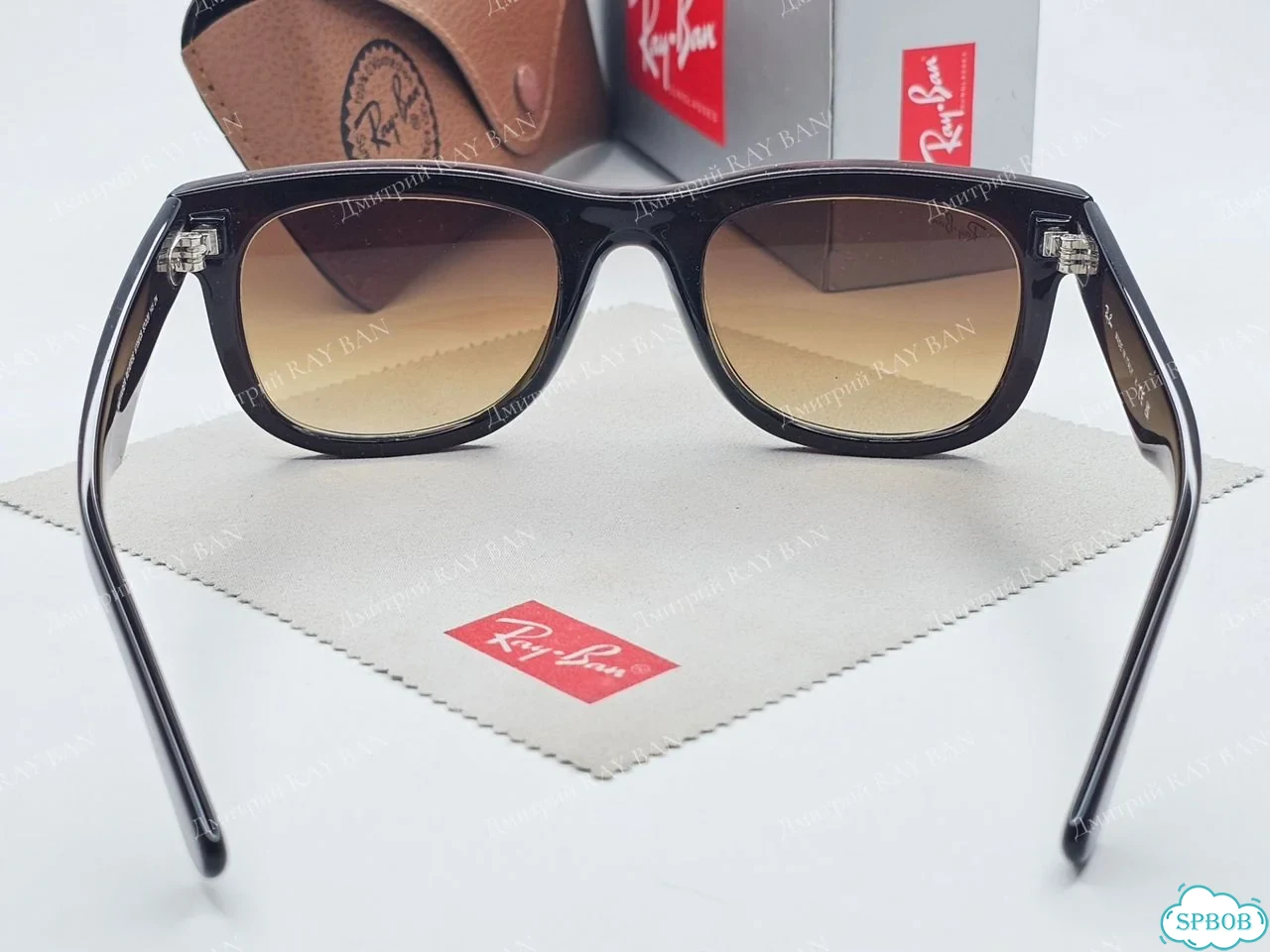 Очки Ray Ban R0502S Wayfarer Reverse Коричневые фото 10