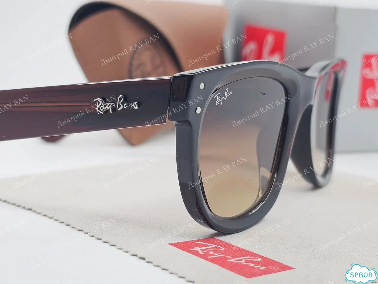 Очки Ray Ban R0502S Wayfarer Reverse Коричневые фото 5