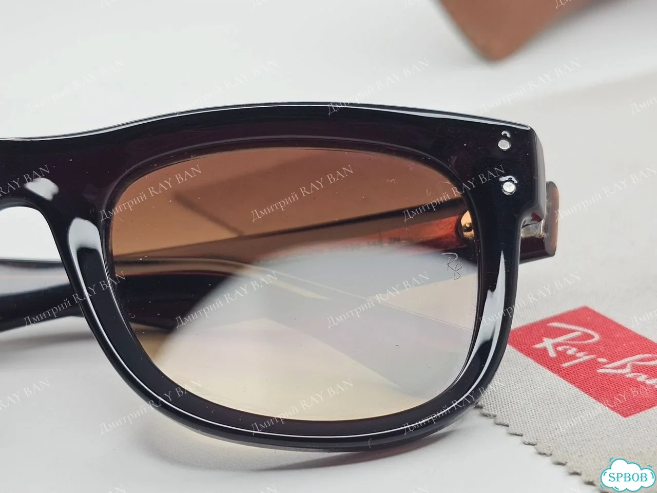 Очки Ray Ban R0502S Wayfarer Reverse Коричневые фото 8