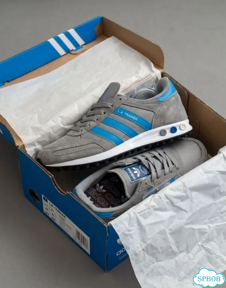 Кроссовки Adidas La Trainer Og Grey Blue фото 1