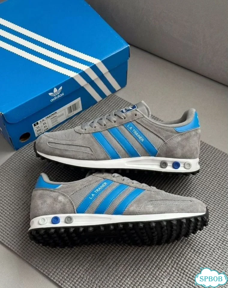 Кроссовки Adidas La Trainer Og Grey Blue фото 2