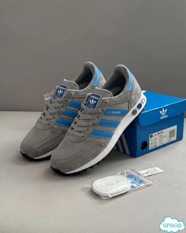 Кроссовки Adidas La Trainer Og Grey Blue фото 3